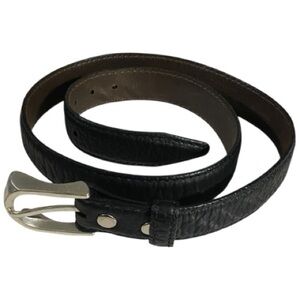 EUC Overland Genuine American Bison Leather Belt, Made in USA, Sz 40, Neutral